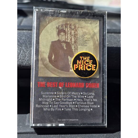 Sealed The Best of Leonard Cohen - Cassette Tape Unopened Suzanne Who By Fire - Picture 1 of 3